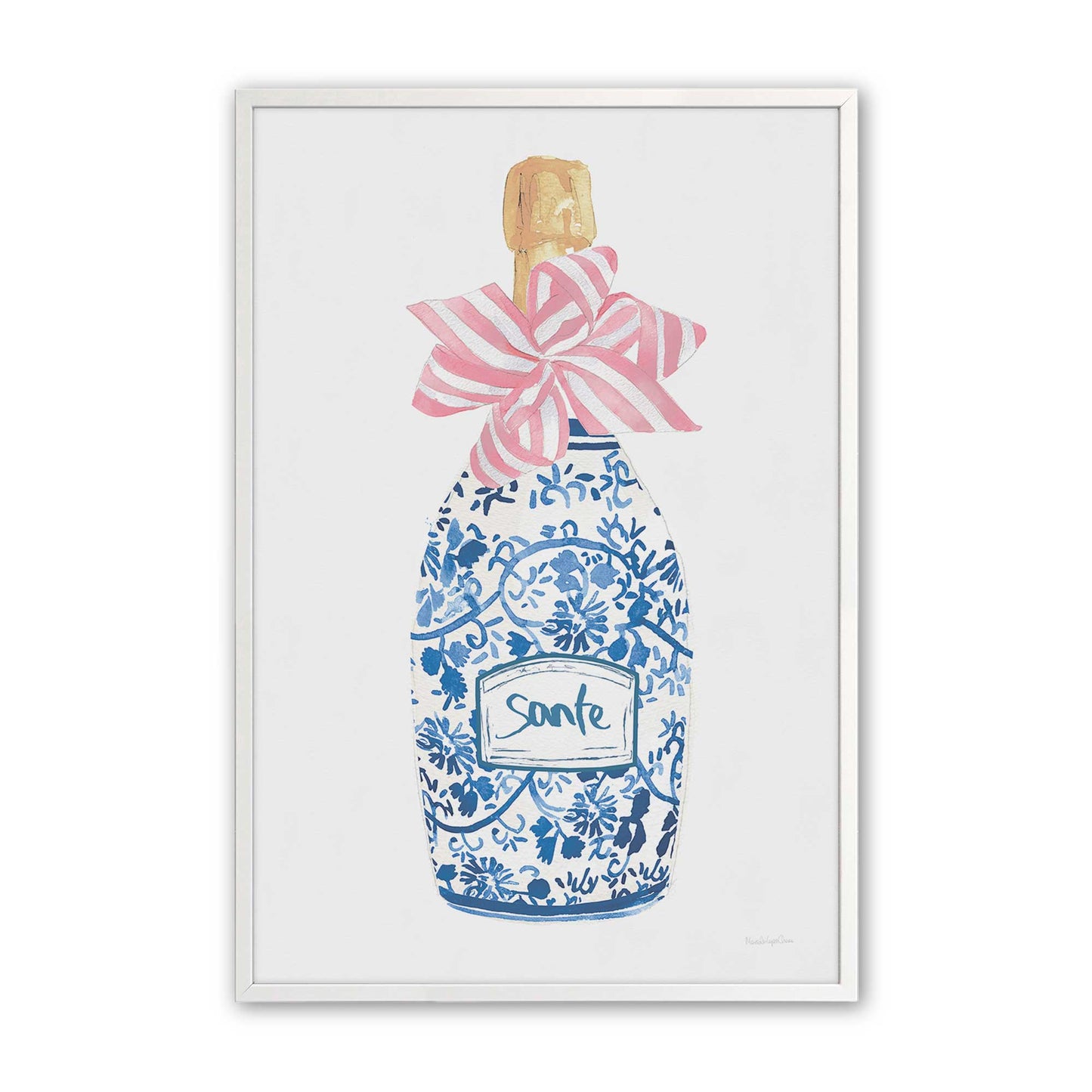 [Color:Opaque White], Picture of art in a Opaque White frame