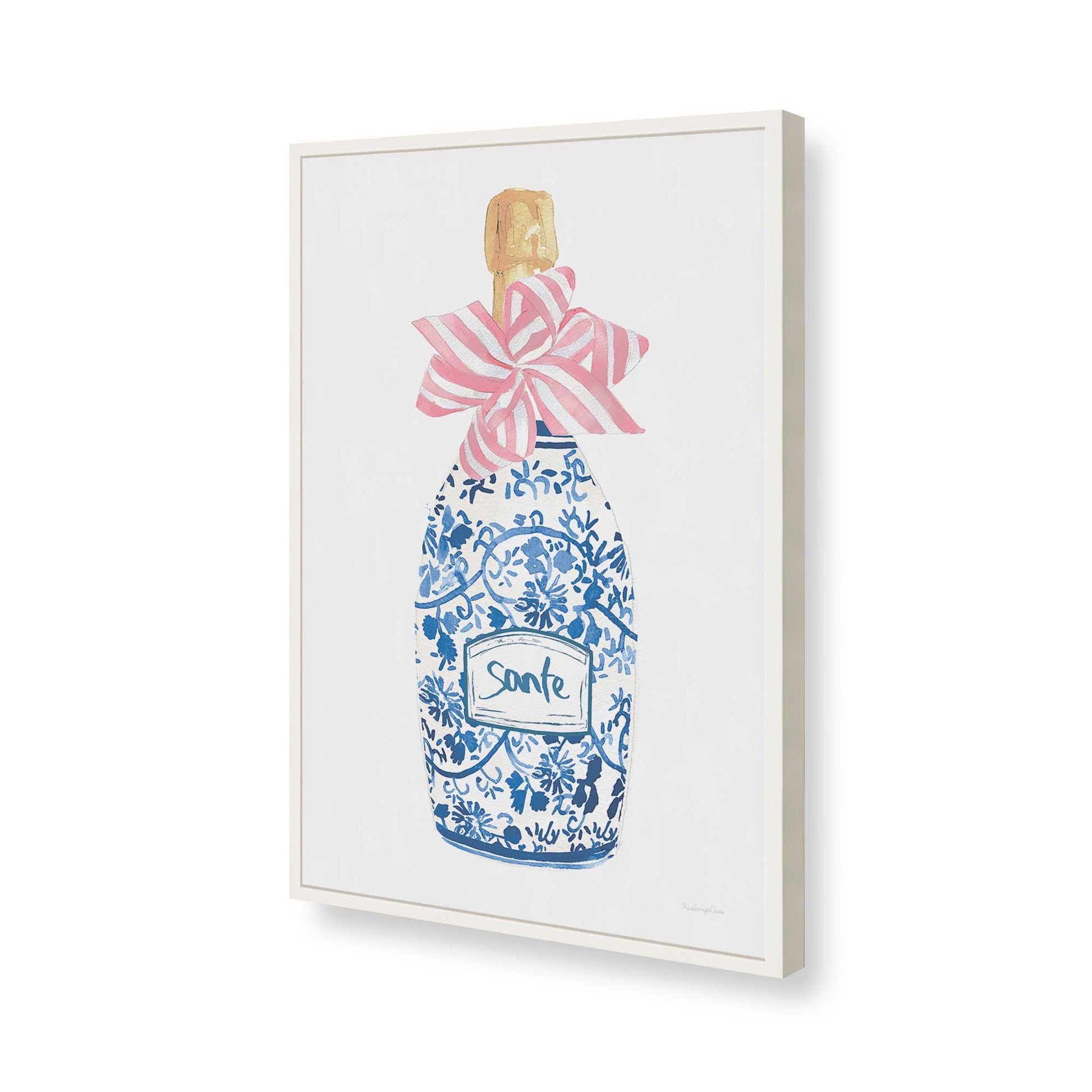 [Color:Opaque White], Picture of art in a Opaque White frame of the corner