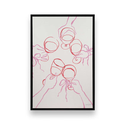 [Color:Satin Black], Picture of art in a Satin Black frame