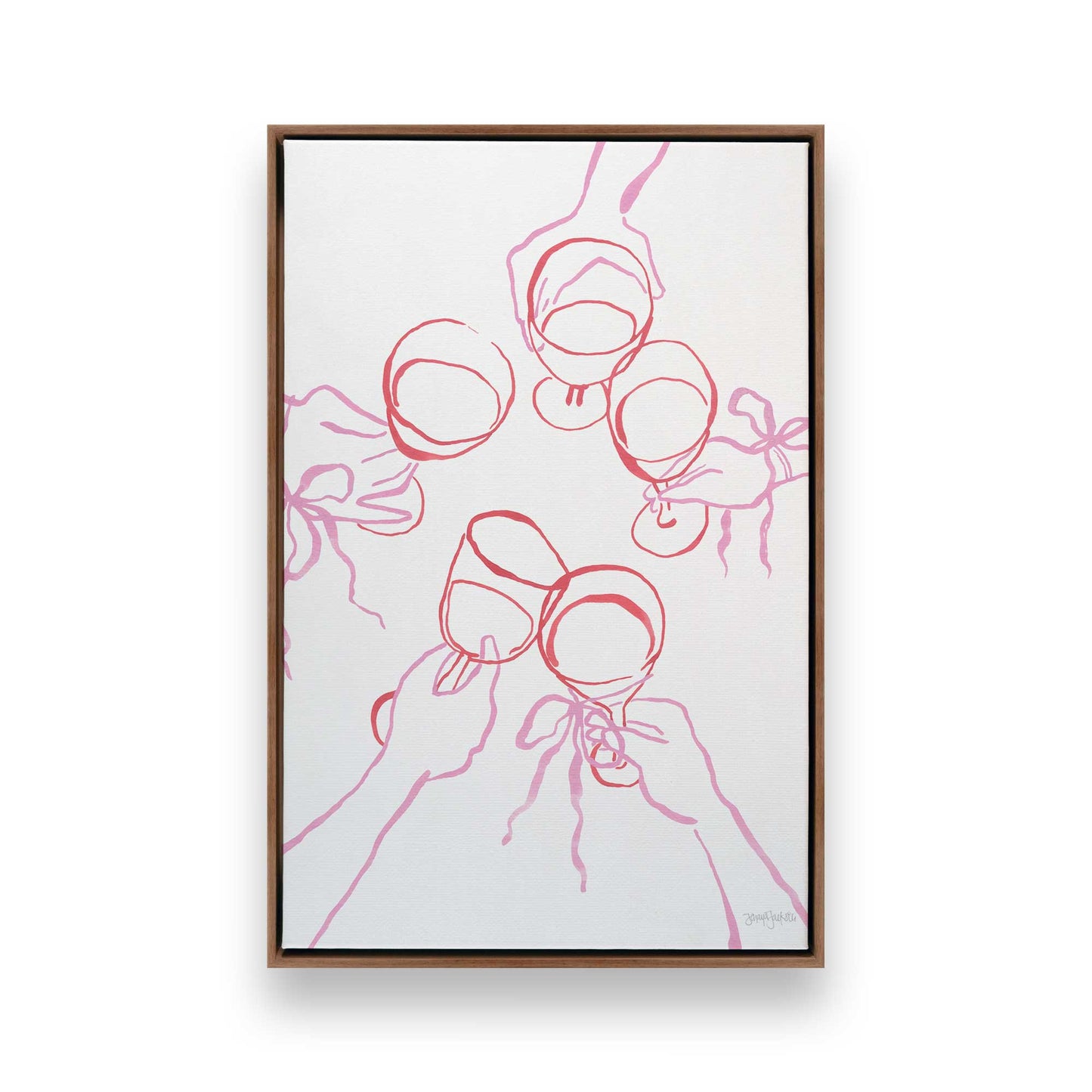 [Color:Walnut], Picture of art in a Walnut frame