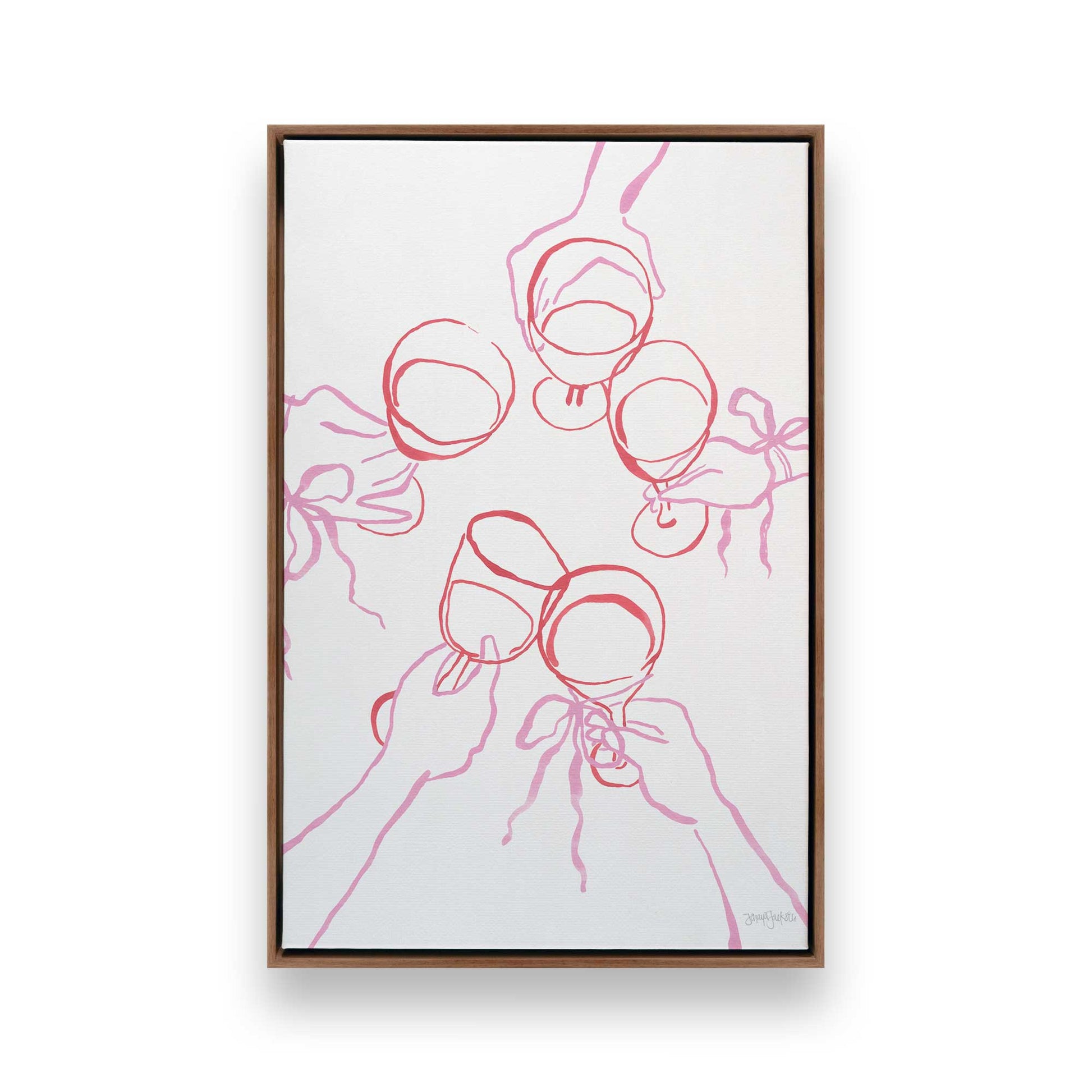 [Color:Walnut], Picture of art in a Walnut frame