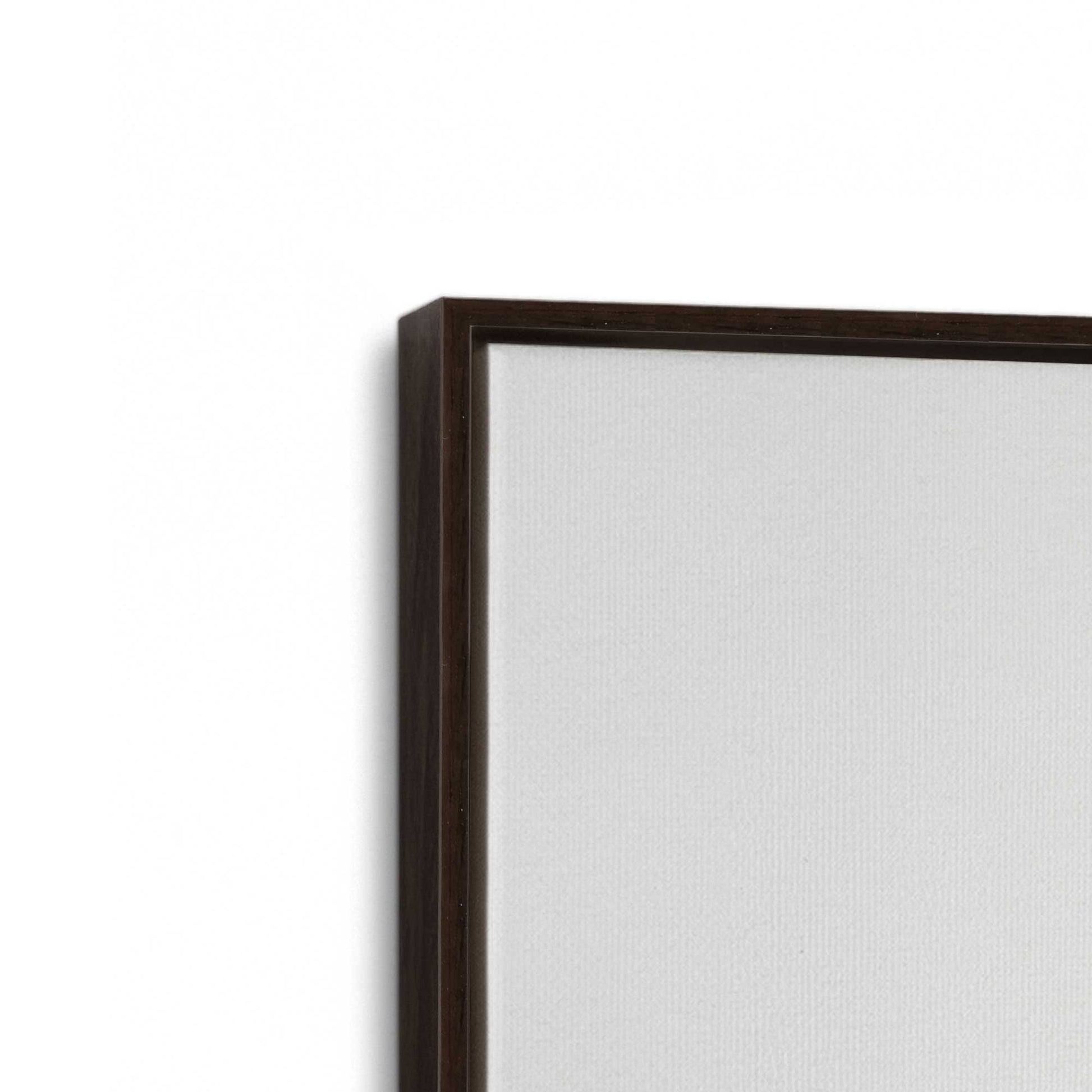 [Color:Espresso], Picture of art in a Espresso frame at an angle