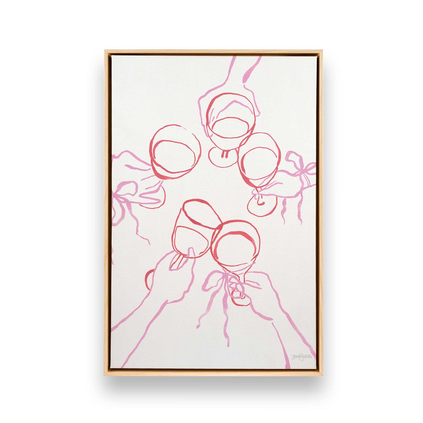 [Color:American Maple], Picture of art in a American Maple frame