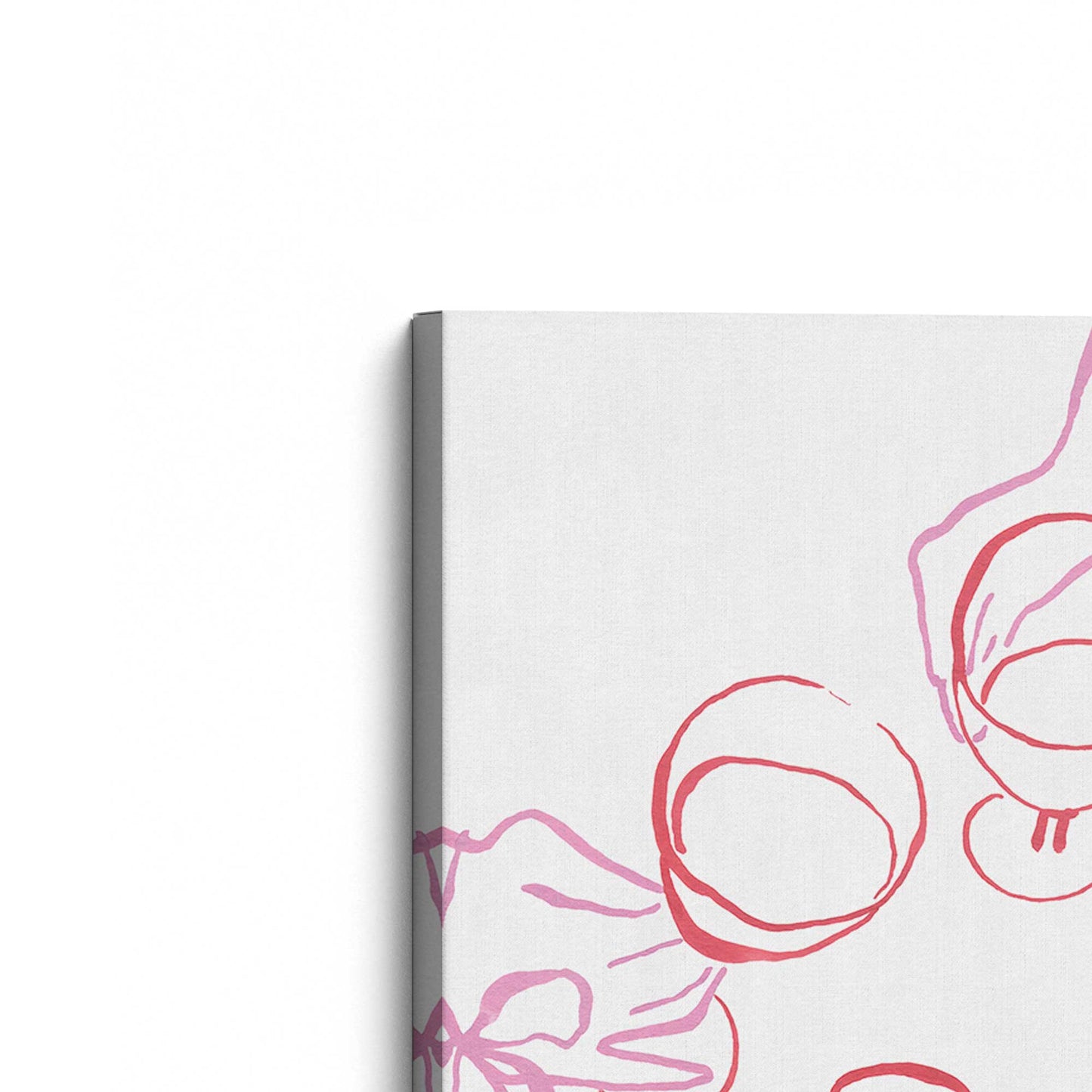 [Color:Stretched Canvas], Picture of the corner of the art