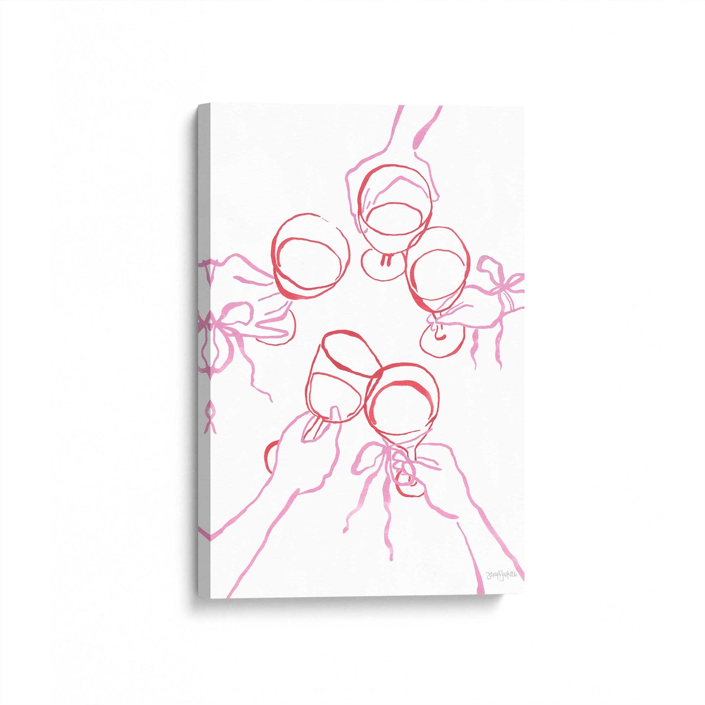 [Color:Stretched Canvas], Picture of art at an angle