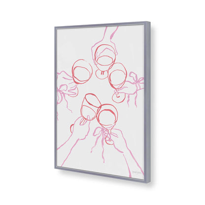 [Color:Polished Chrome], Picture of art in a Polished Chrome frame of the corner
