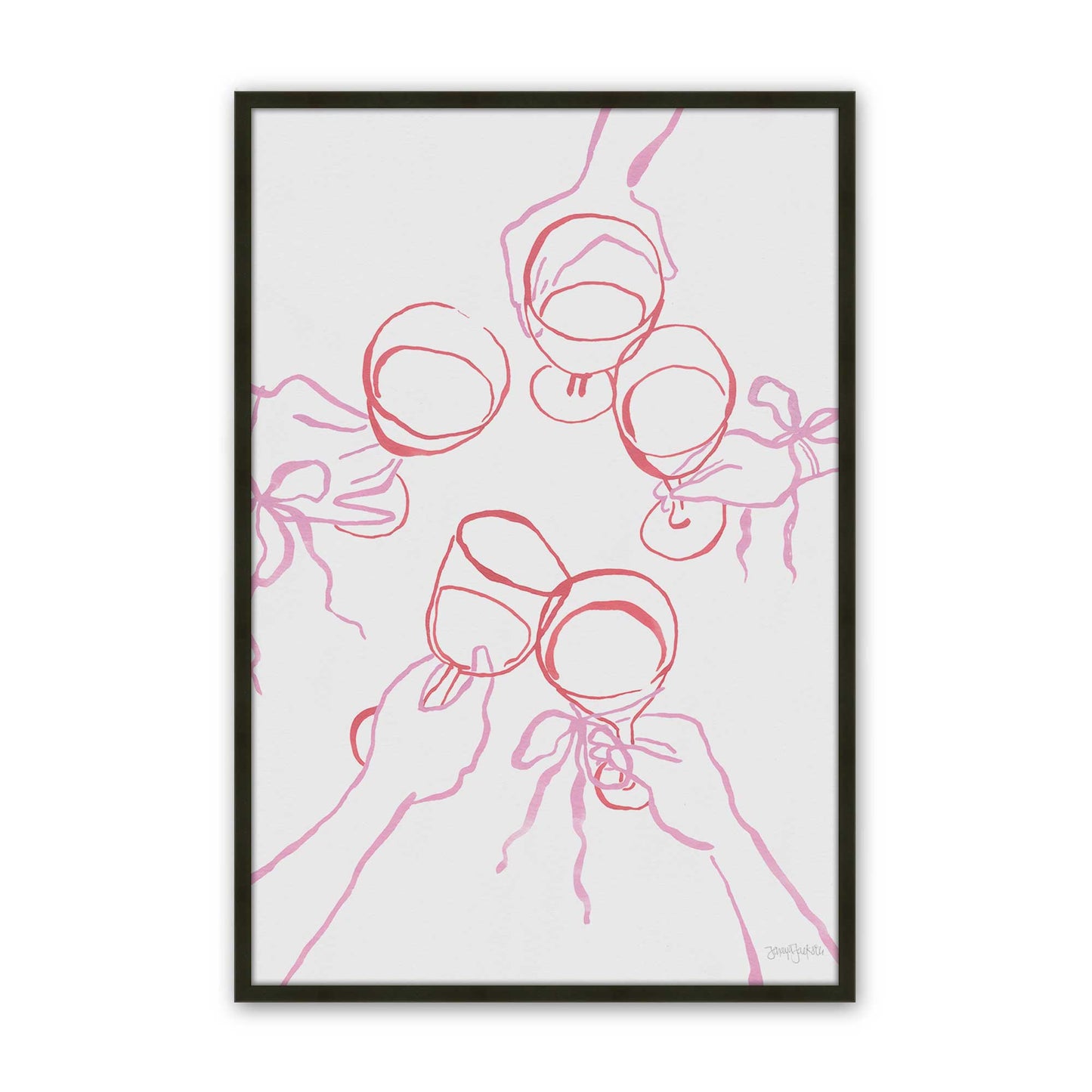 [Color:Satin Black], Picture of art in a Satin Black frame