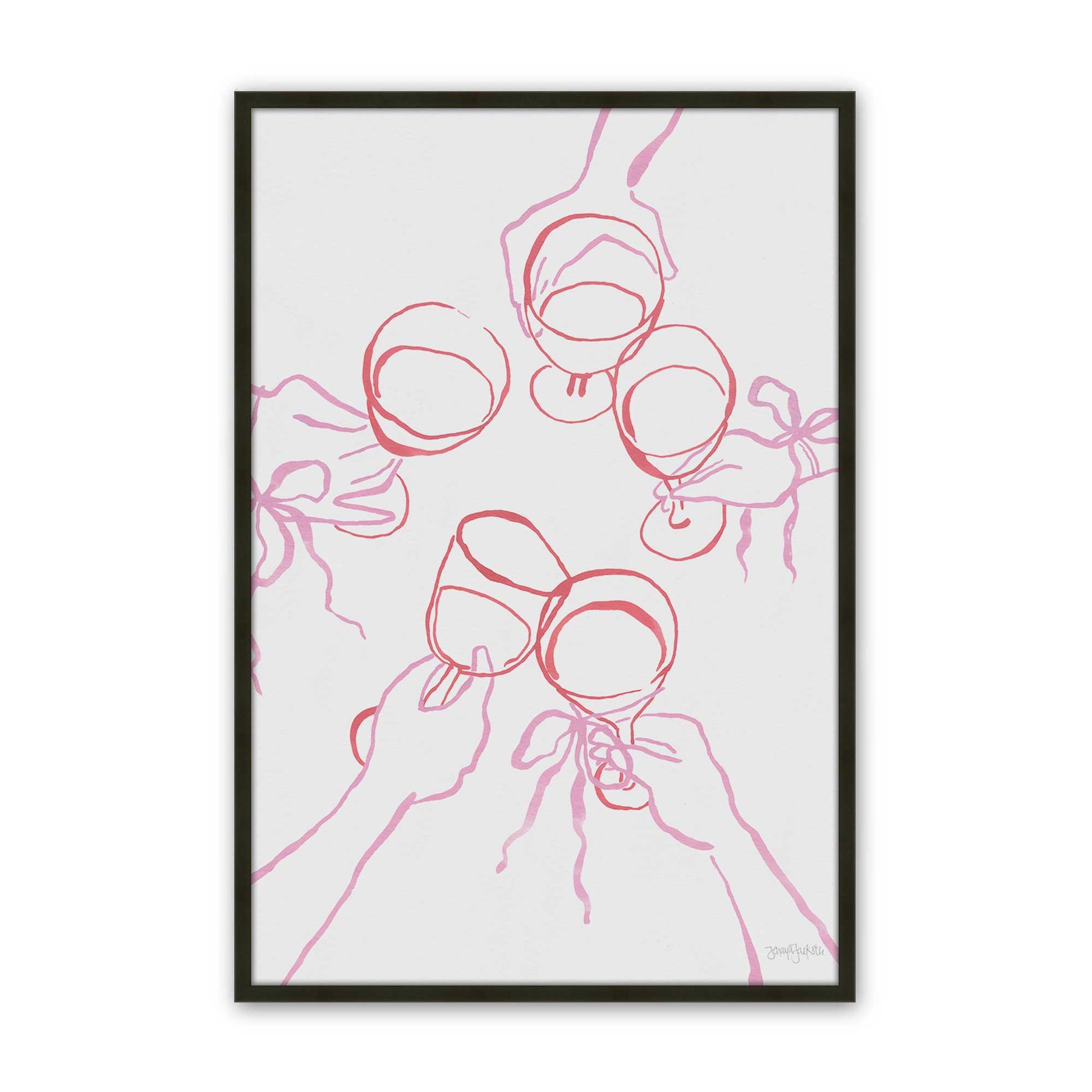 [Color:Satin Black], Picture of art in a Satin Black frame