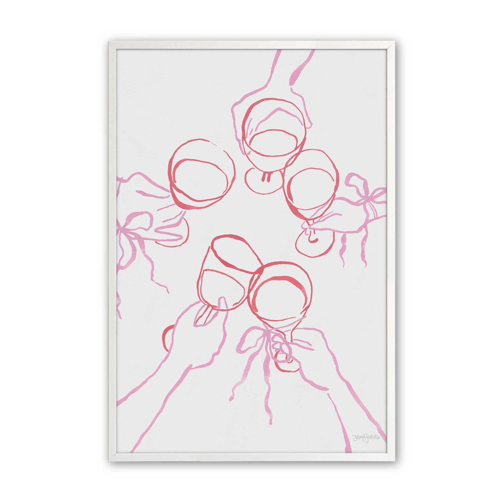 [Color:Opaque White], Picture of art in a Opaque White frame