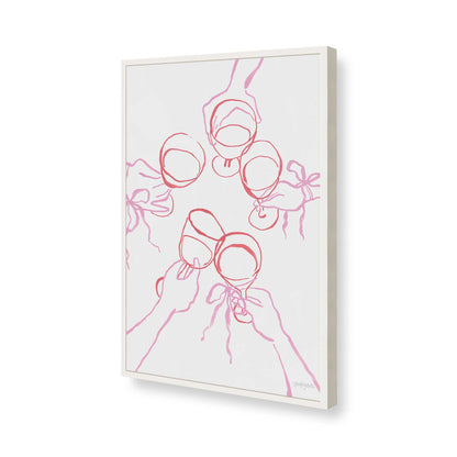 [Color:Opaque White], Picture of art in a Opaque White frame of the corner