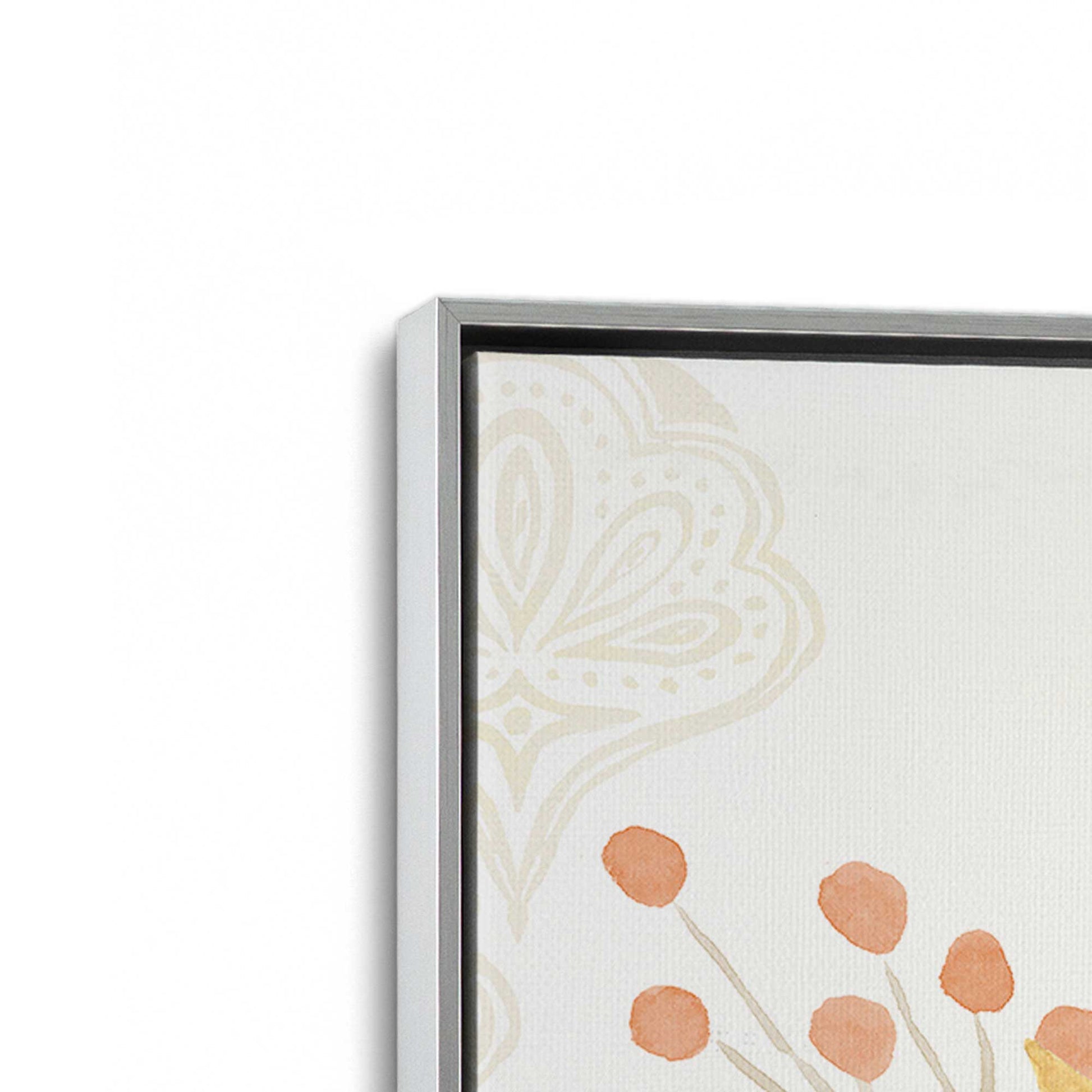 [Color:Polished Chrome], Picture of art in a Polished Chrome frame at an angle