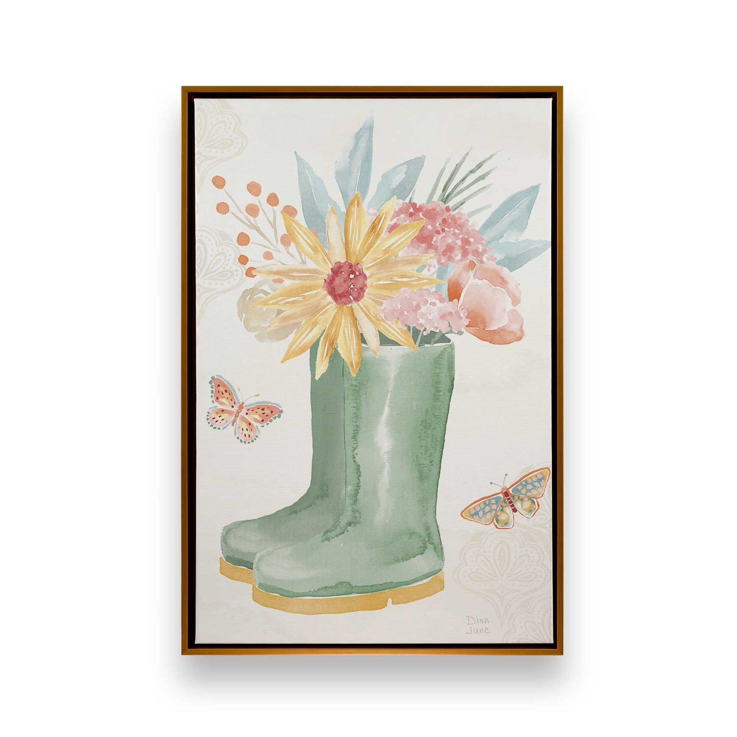 [Color:Polished Gold], Picture of art in a Polished Gold frame