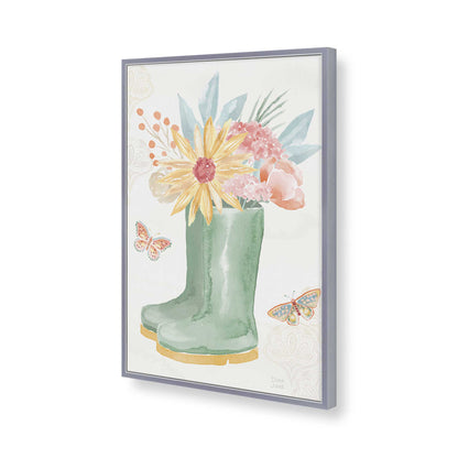 [Color:Polished Chrome], Picture of art in a Polished Chrome frame of the corner