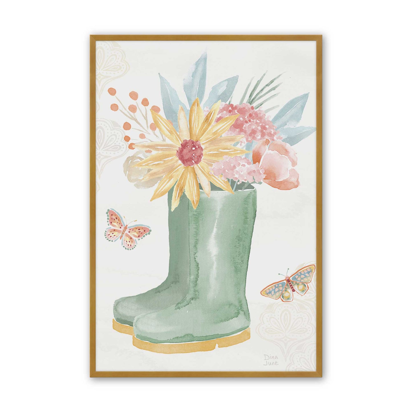 [Color:Polished Gold], Picture of art in a Polished Gold frame