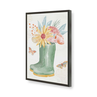 [Color:Satin Black], Picture of art in a Satin Black frame of the corner