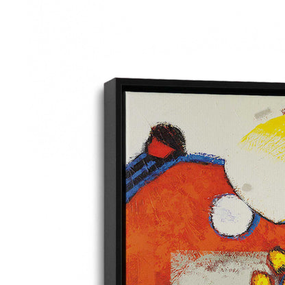 [Color:Satin Black], Picture of art in a Satin Black frame at an angle