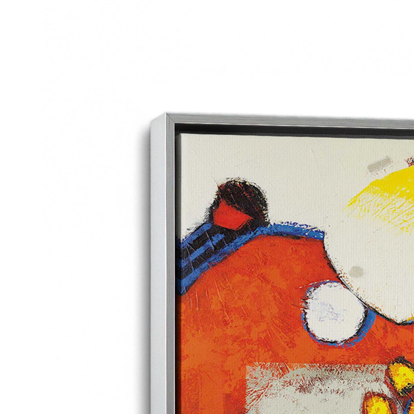 [Color:Polished Chrome], Picture of art in a Polished Chrome frame at an angle