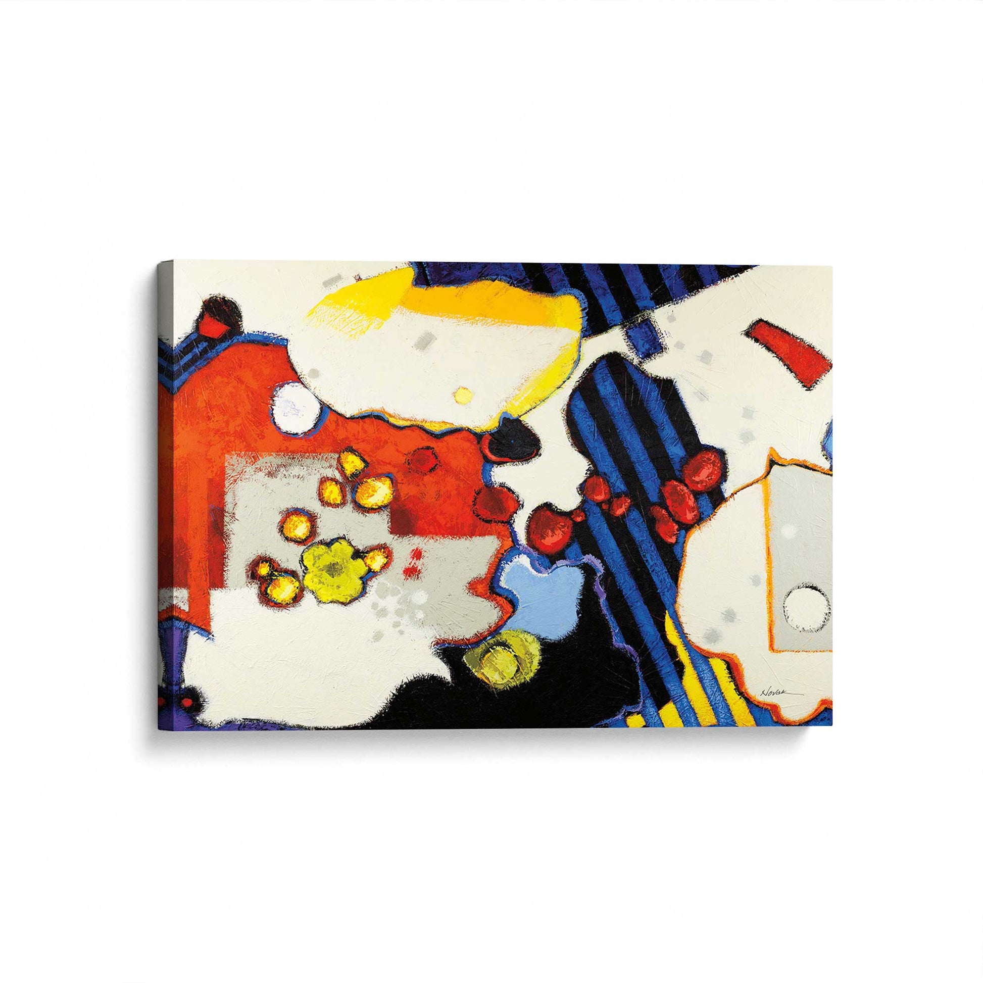 [Color:Stretched Canvas], Picture of art at an angle