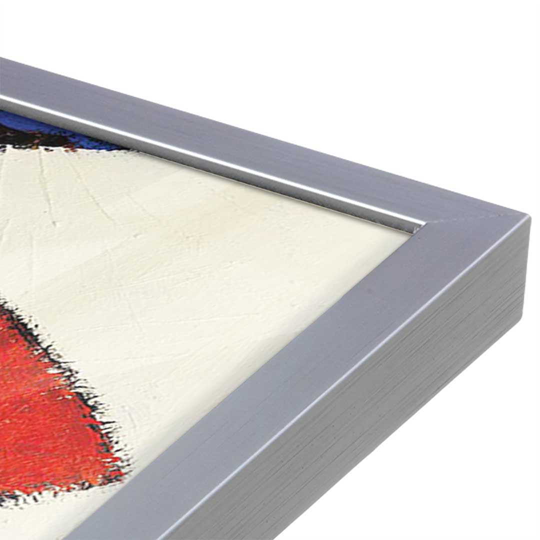 [Color:Polished Chrome], Picture of art in a Polished Chrome frame at an angle
