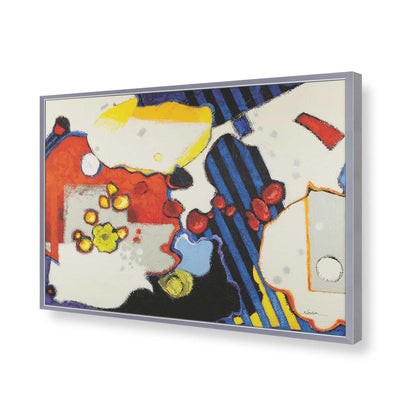 [Color:Polished Chrome], Picture of art in a Polished Chrome frame of the corner