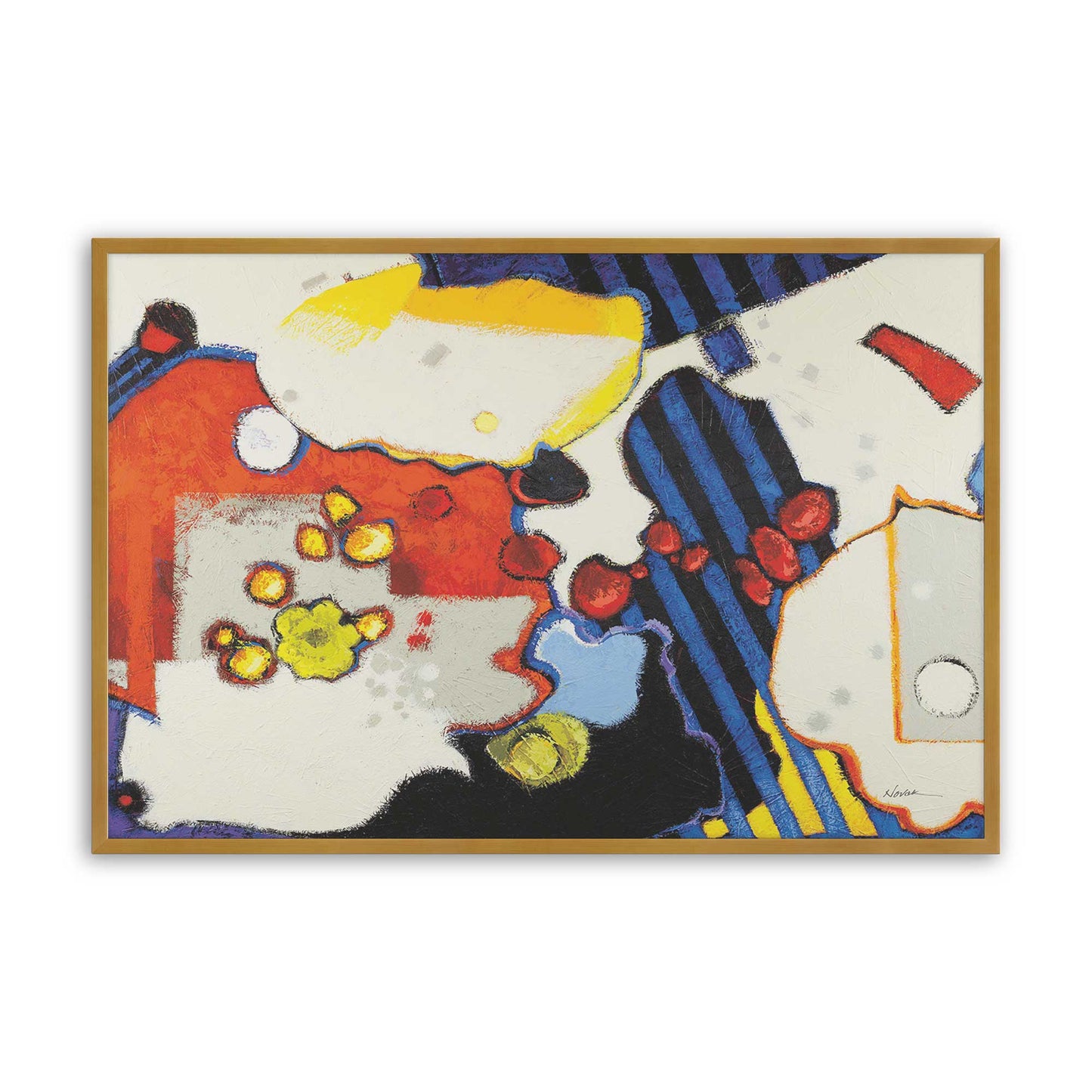 [Color:Polished Gold], Picture of art in a Polished Gold frame