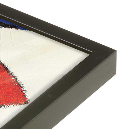 [Color:Satin Black], Picture of art in a Satin Black frame at an angle
