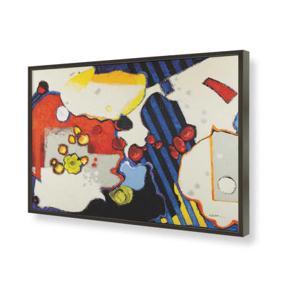 [Color:Satin Black], Picture of art in a Satin Black frame of the corner
