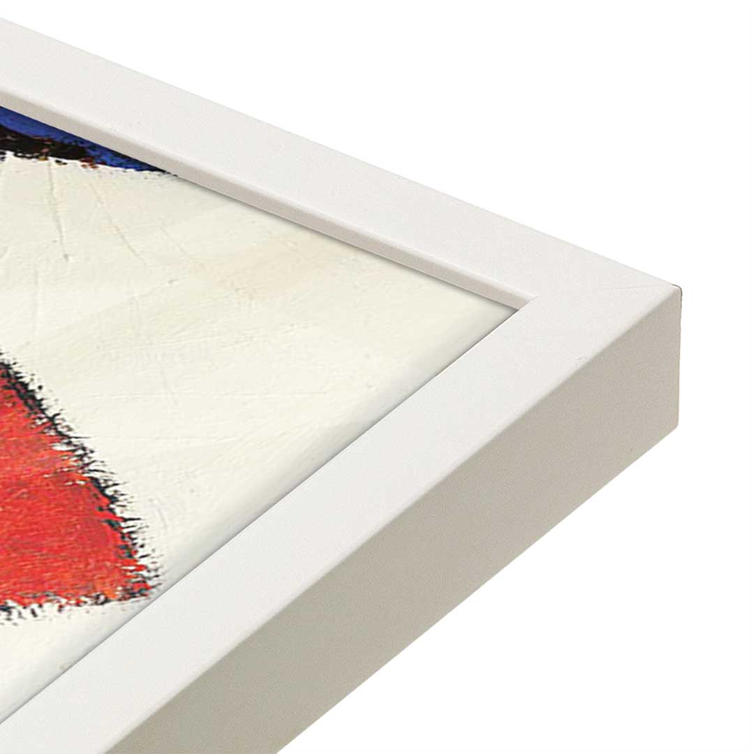 [Color:Opaque White], Picture of art in a Opaque White frame at an angle