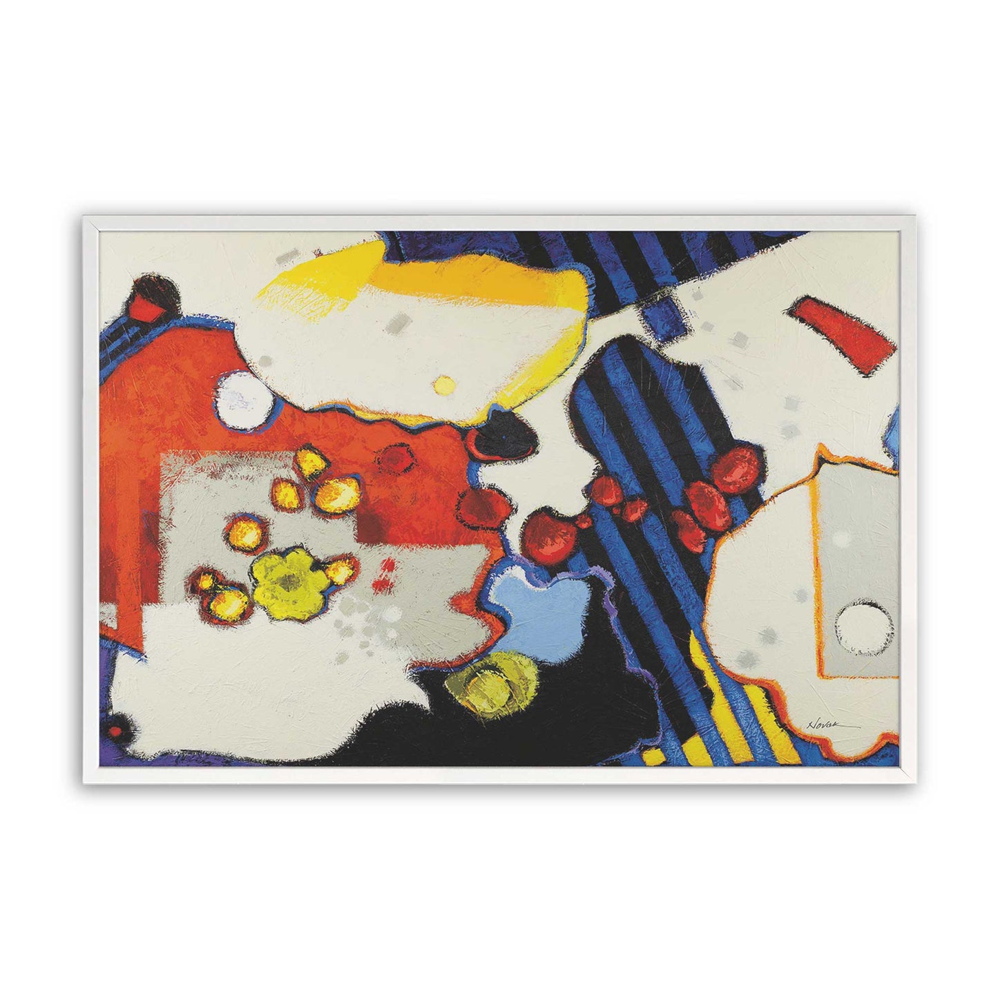 [Color:Opaque White], Picture of art in a Opaque White frame