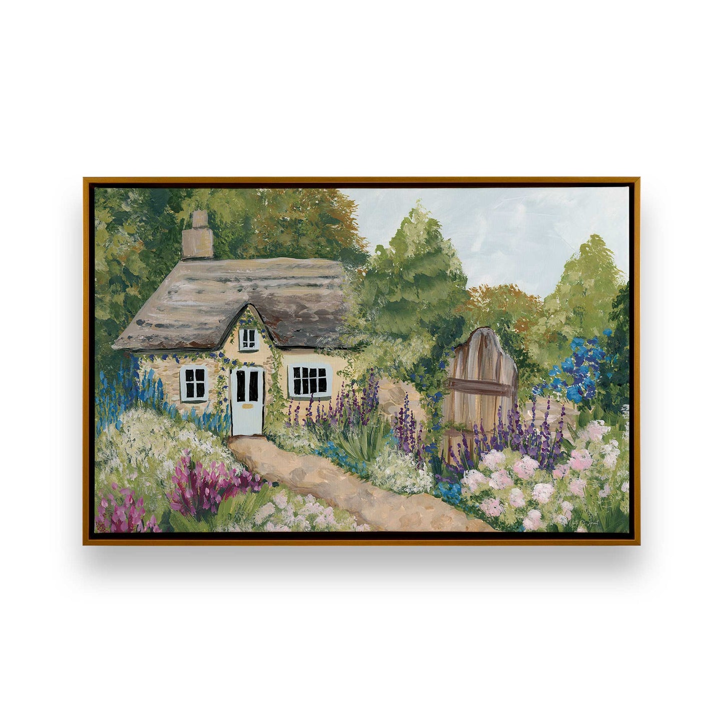 [Color:Polished Gold], Picture of art in a Polished Gold frame