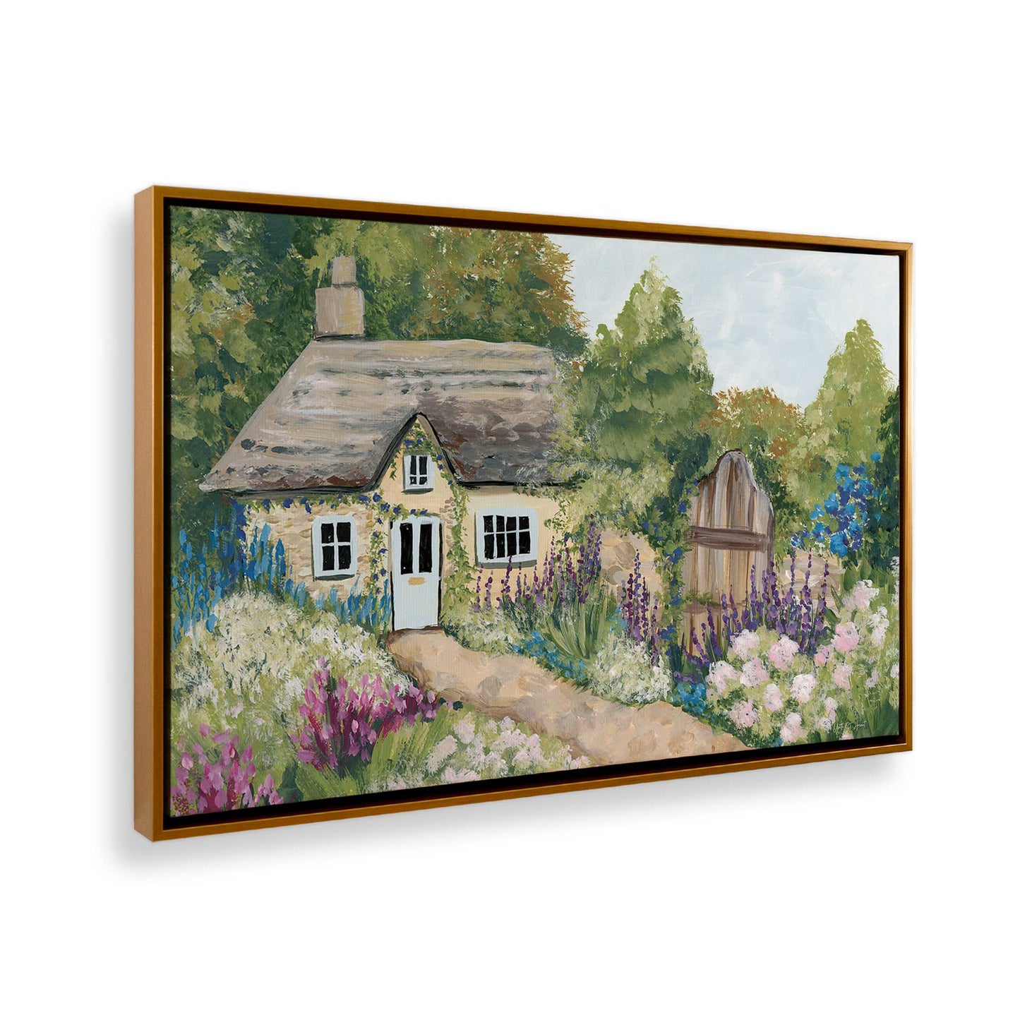 [Color:Polished Gold], Picture of the corner of the art