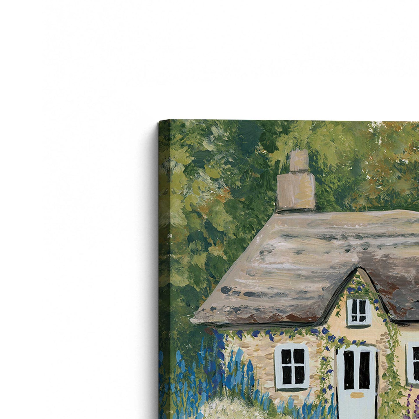 [Color:Stretched Canvas], Picture of the corner of the art