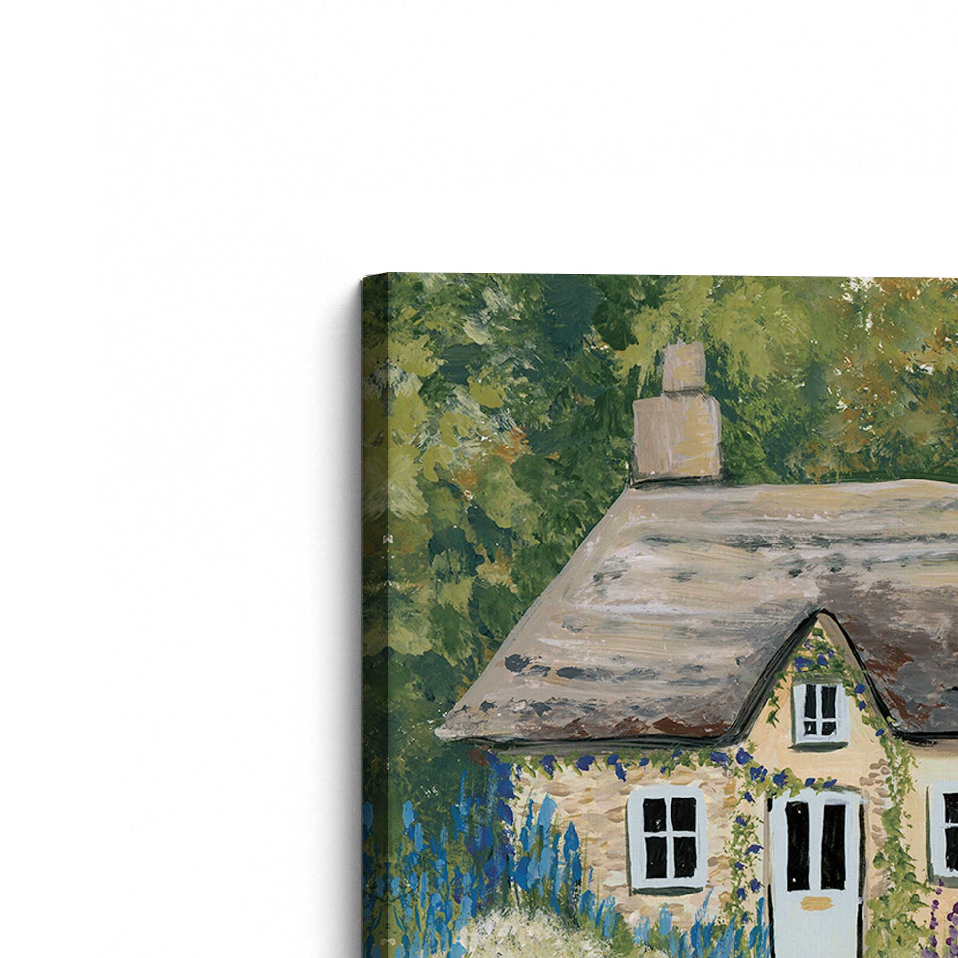 [Color:Stretched Canvas], Picture of the corner of the art