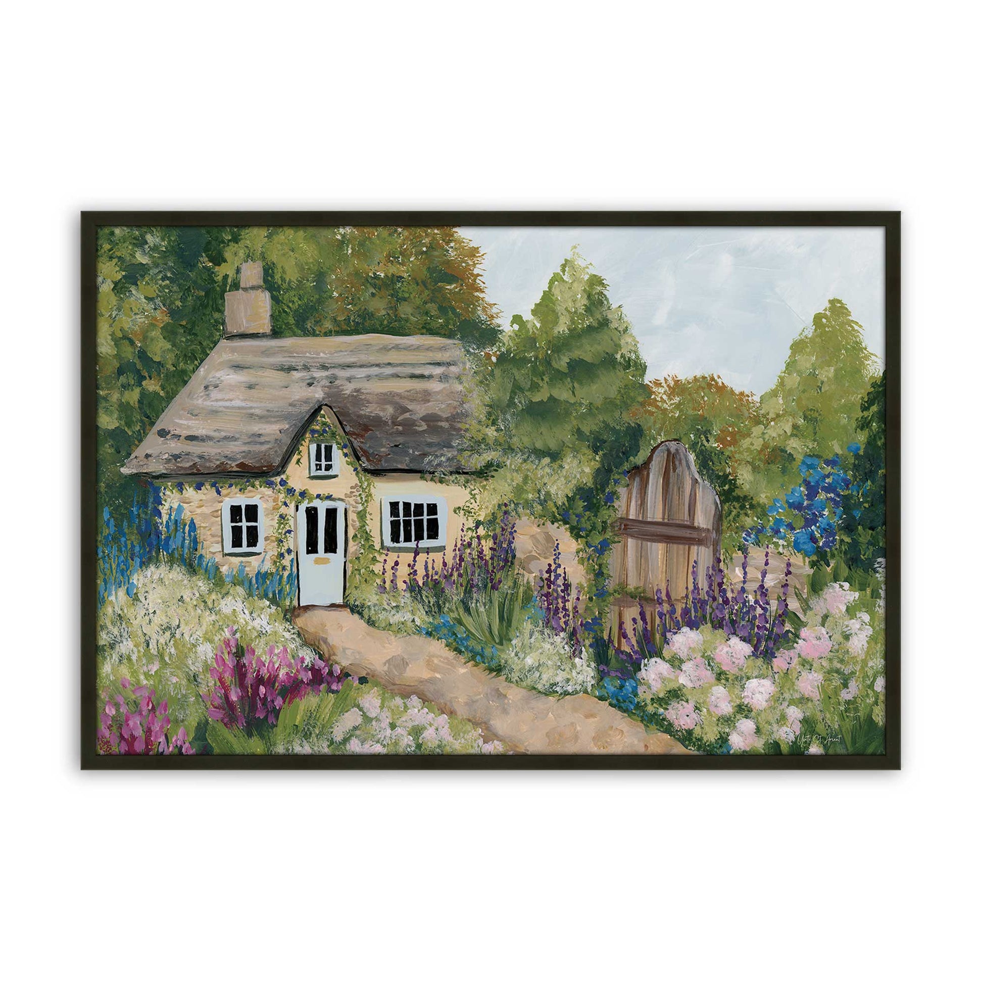 [Color:Satin Black], Picture of art in a Satin Black frame