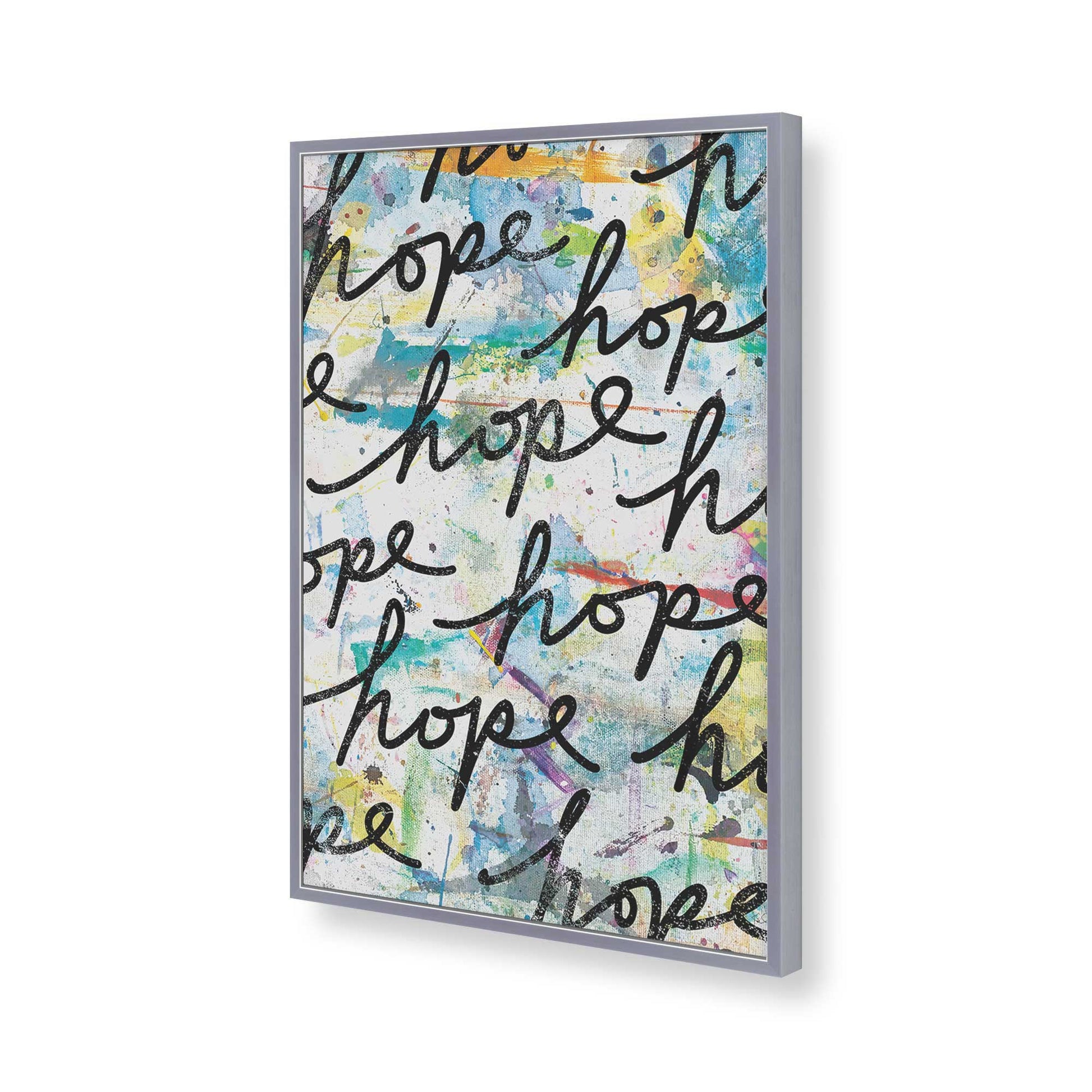 [Color:Polished Chrome], Picture of art in a Polished Chrome frame of the corner