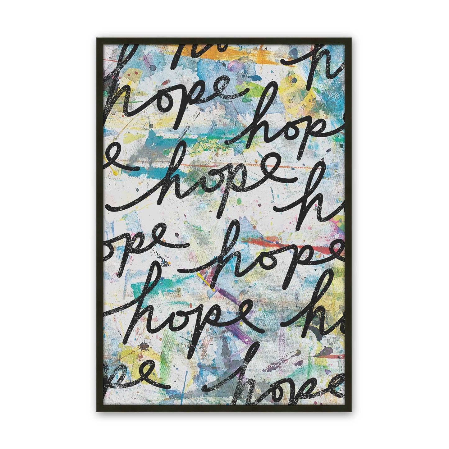 [Color:Satin Black], Picture of art in a Satin Black frame
