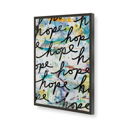 [Color:Satin Black], Picture of art in a Satin Black frame of the corner