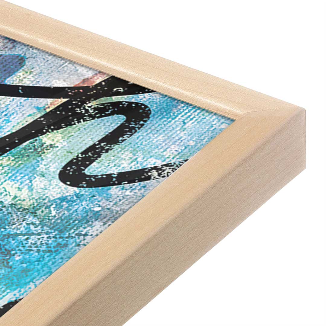 [Color:Raw Maple], Picture of art in a Raw Maple frame at an angle