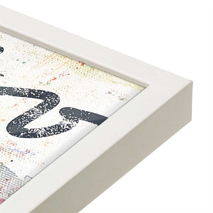 [Color:Opaque White], Picture of art in a Opaque White frame at an angle