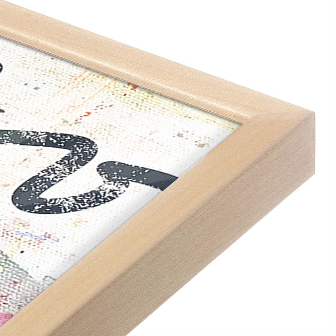 [Color:Raw Maple], Picture of art in a Raw Maple frame at an angle