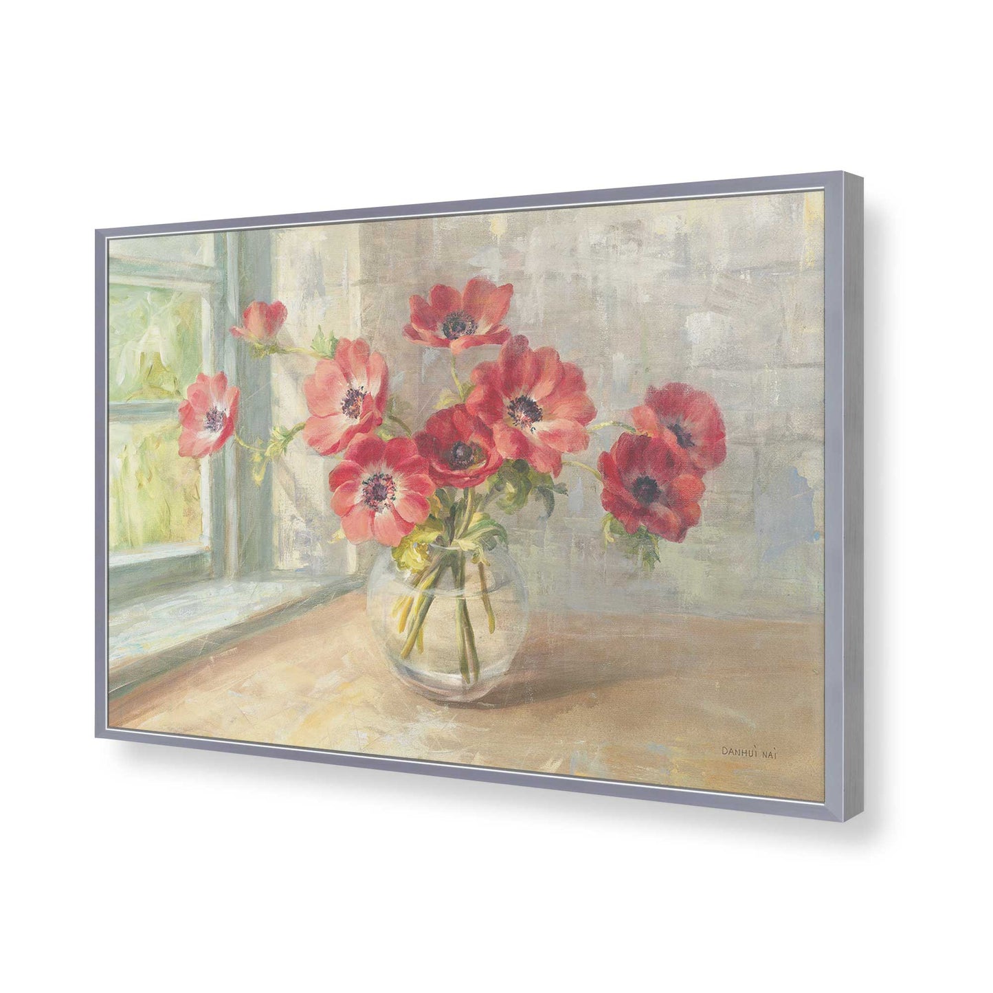 [Color:Polished Chrome], Picture of art in a Polished Chrome frame of the corner