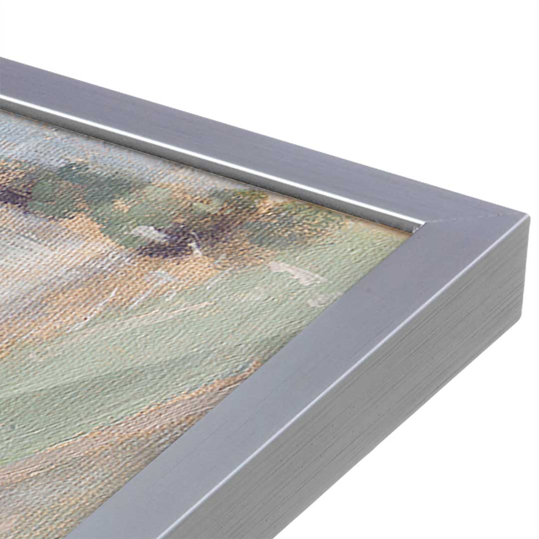 [Color:Polished Chrome], Picture of art in a Polished Chrome frame at an angle