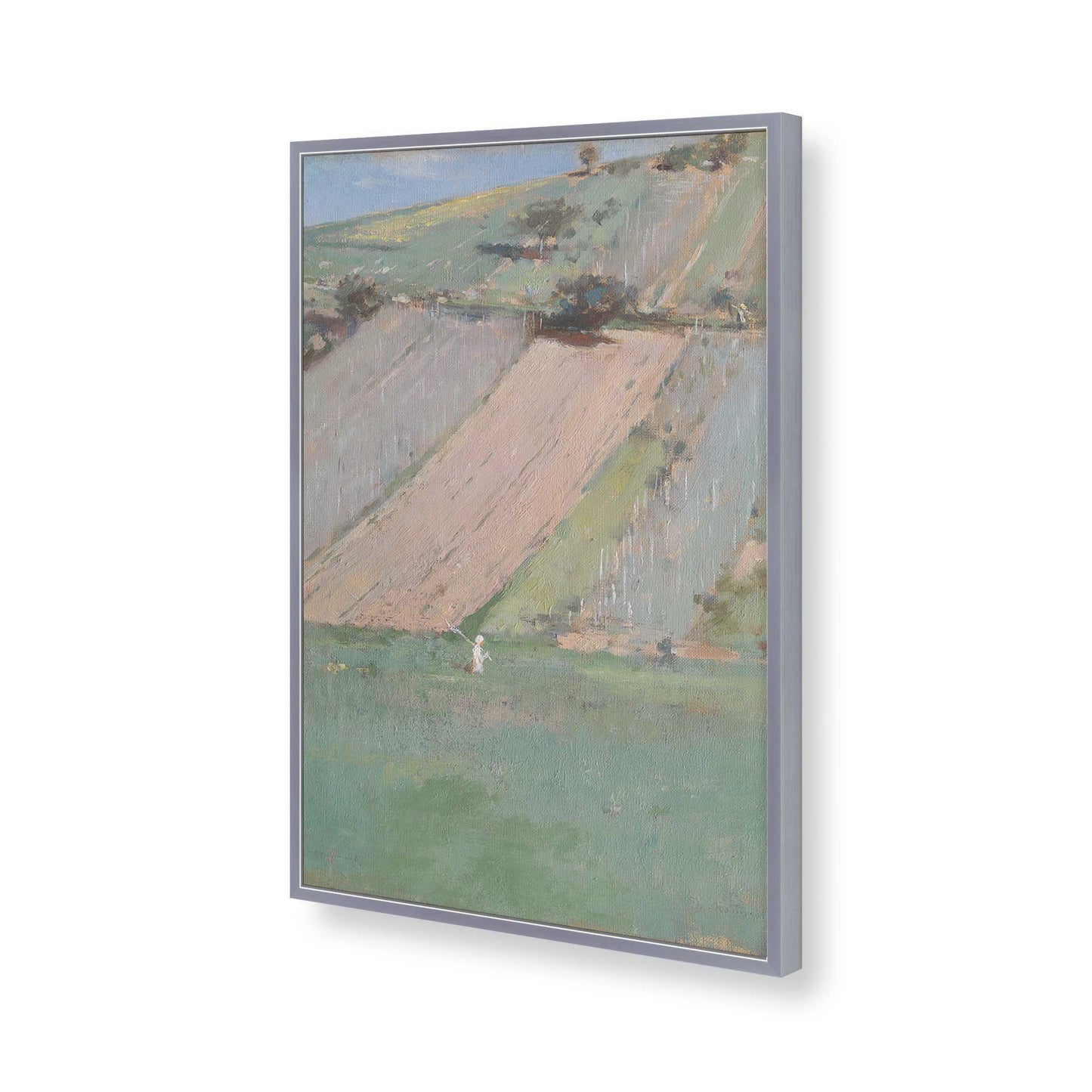 [Color:Polished Chrome], Picture of art in a Polished Chrome frame of the corner