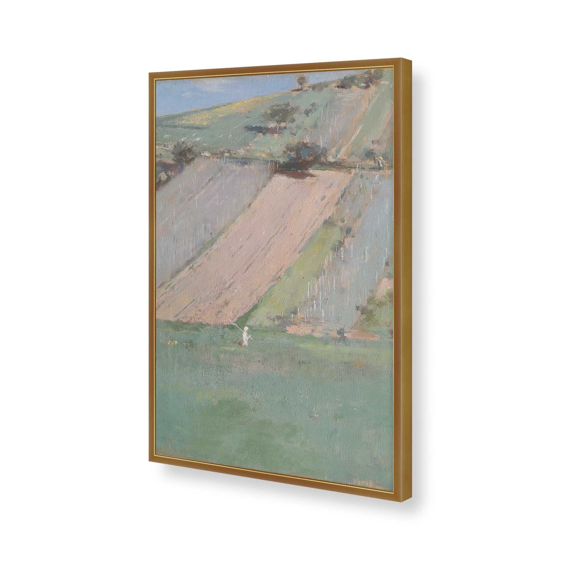 [Color:Polished Gold], Picture of art in a Polished Gold frame of the corner