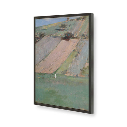 [Color:Satin Black], Picture of art in a Satin Black frame of the corner