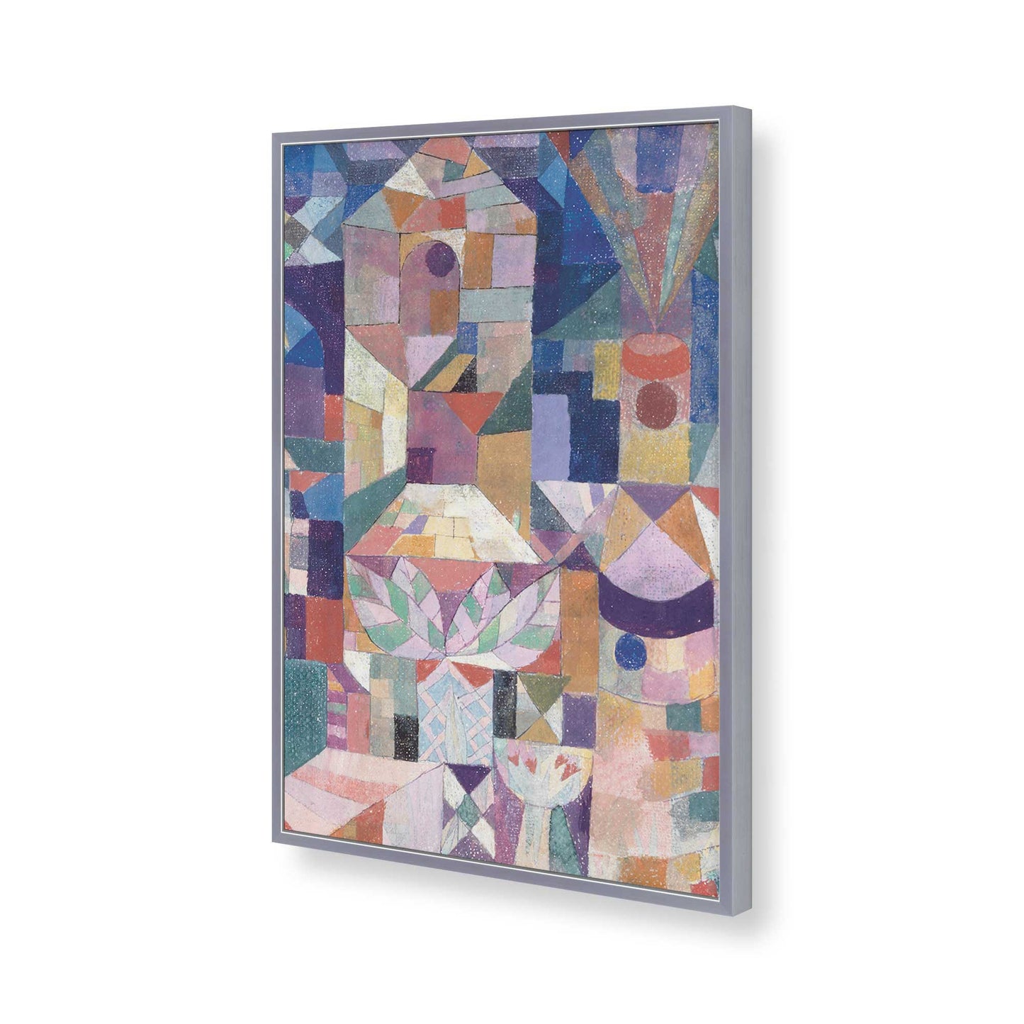 [Color:Polished Chrome], Picture of art in a Polished Chrome frame of the corner