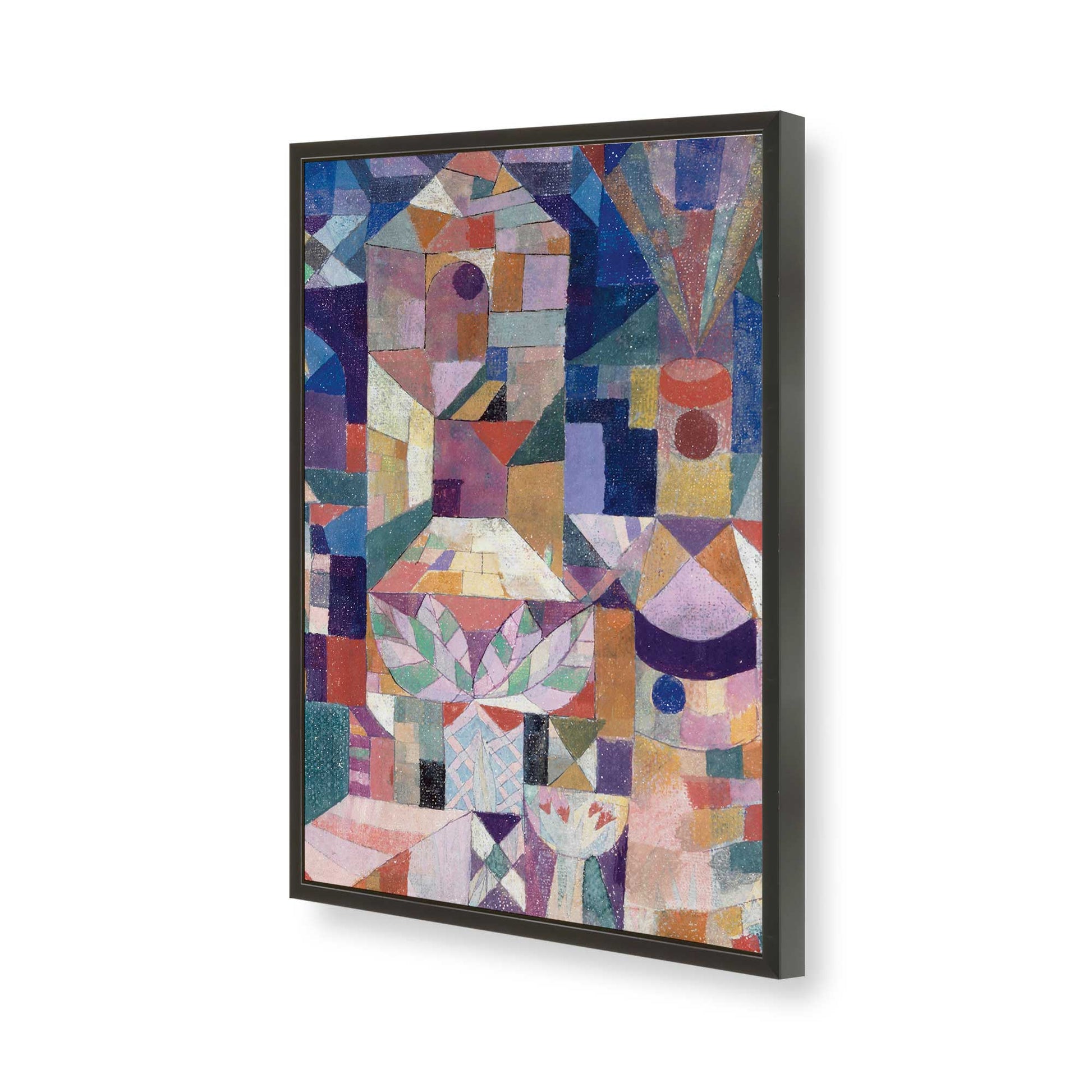 [Color:Satin Black], Picture of art in a Satin Black frame of the corner