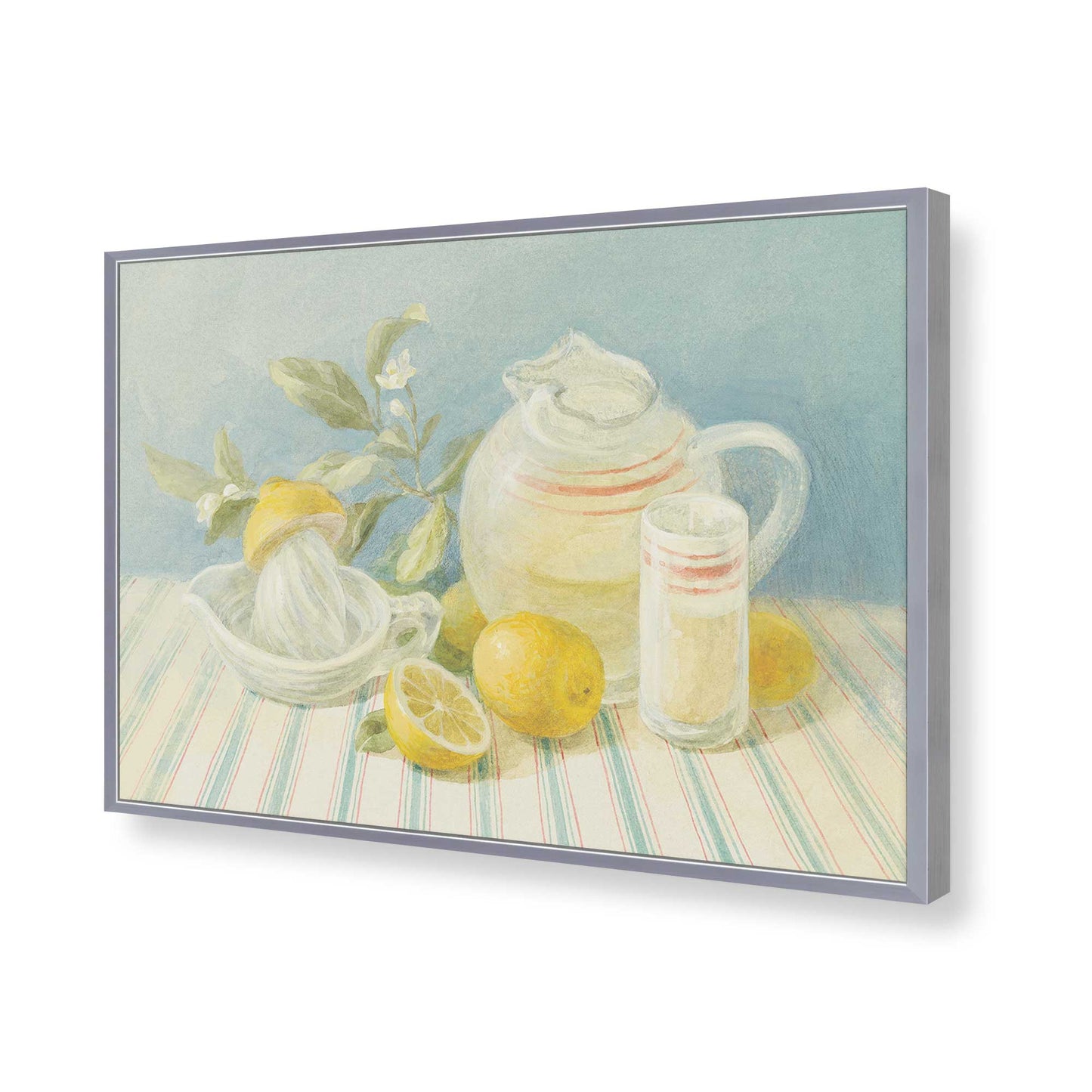 [Color:Polished Chrome], Picture of art in a Polished Chrome frame of the corner