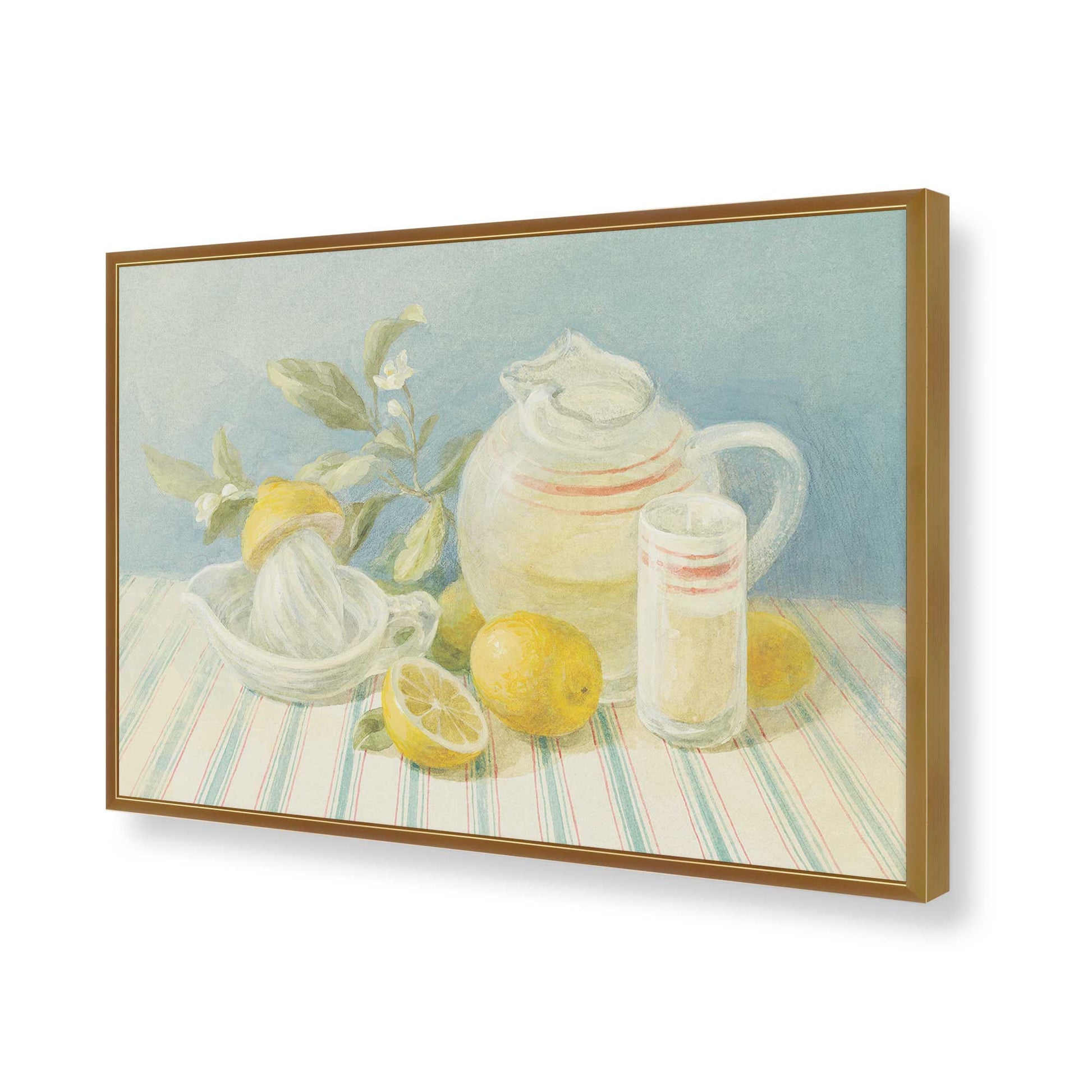 [Color:Polished Gold], Picture of art in a Polished Gold frame of the corner