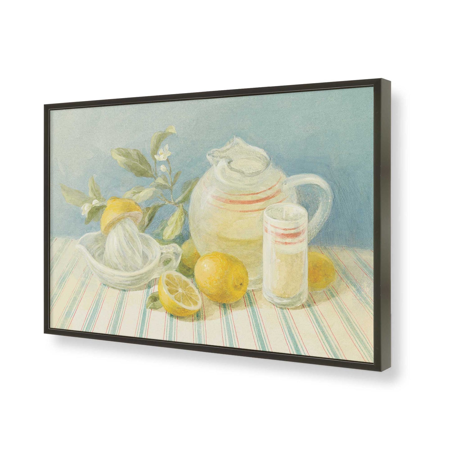 [Color:Satin Black], Picture of art in a Satin Black frame of the corner